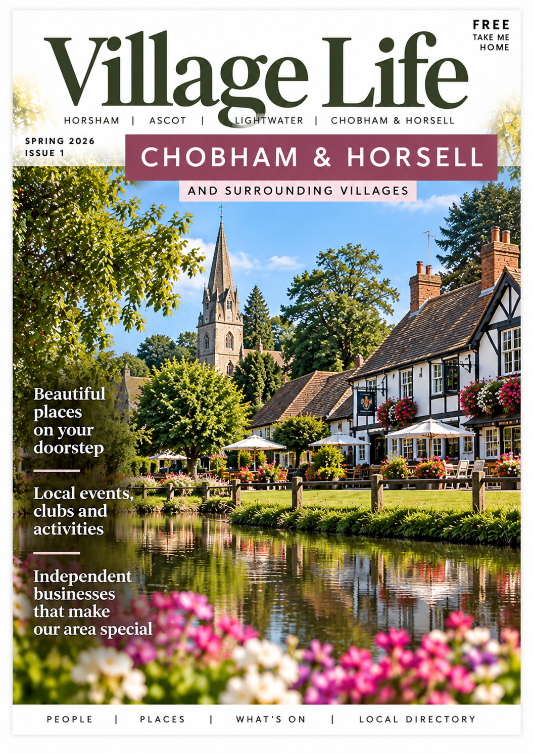 Village Life Chobham & Horsell magazine cover